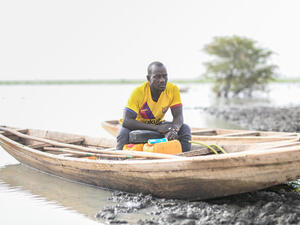 Mauritania. Lake's dwindling waters threaten farming and fishing communities