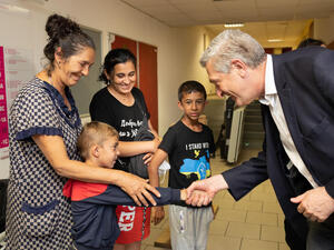 Filippo Grandi, the United Nations High Commissioner for Refugees visits Czech republic