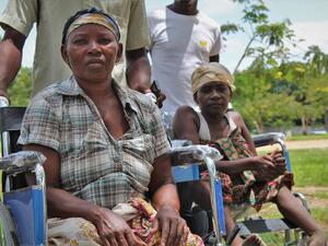UNHCR provides assistance devices to people living with disabilities from displaced and host communities in Cabo Delgado, northern Mozambique.