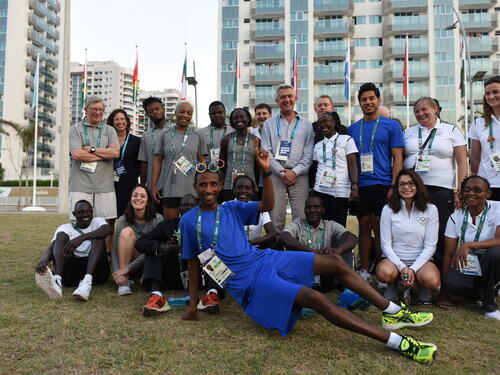 Brazil. Filippo Grandi visits the Olympic Village