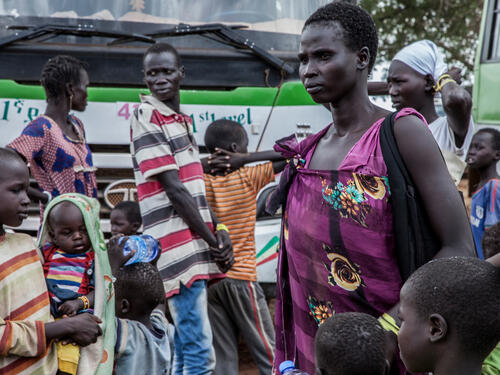 Ethiopia. Nyawet has just arrived to her new home in Gure Shombola Camp