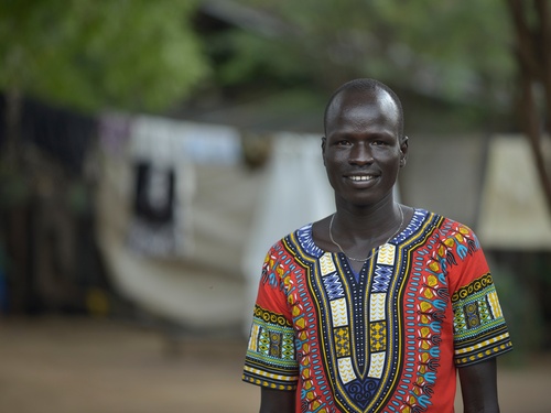 Goodwill Ambassador for UNHCR and olympic athlete, Yiech Pur Biel. 