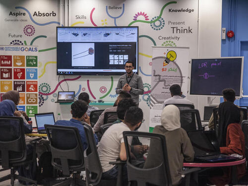 Jordan. Syrian refugee finds business partner and tech success in Amman