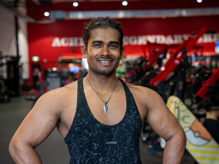 Australia. Rohingya refugee body builder