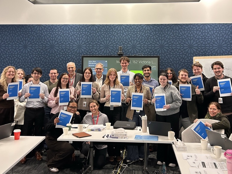 Participants of the psychological vulnerability training in Auckland with expert facilitators Guy Coffey and Professor Zac Steel, alongside UNHCR's Katherine Cox. 