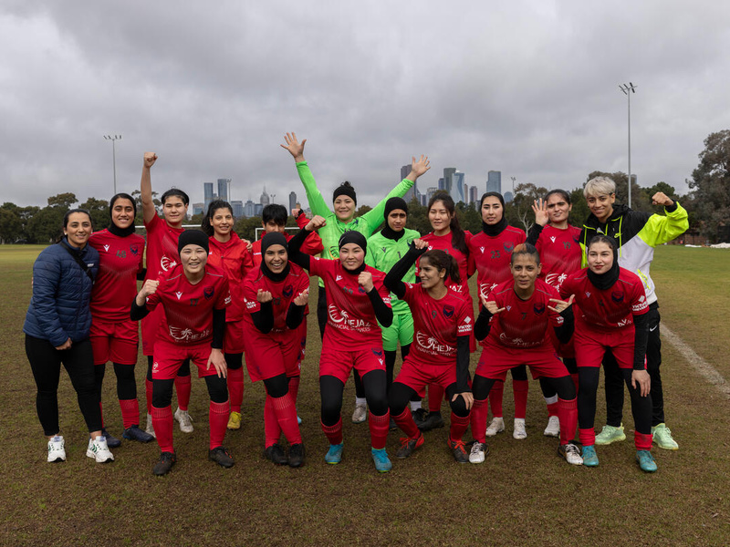 Exiled Afghan women’s football team thrives in Australia