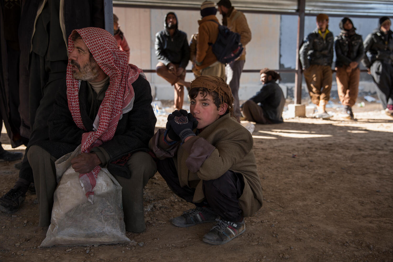 Iraq. Internally displaced Iraqis reach safety