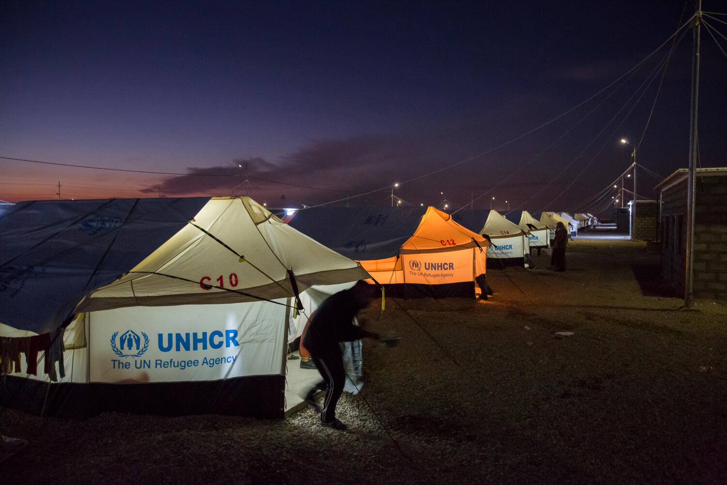 Iraq. Internally displaced Iraqis reach safety