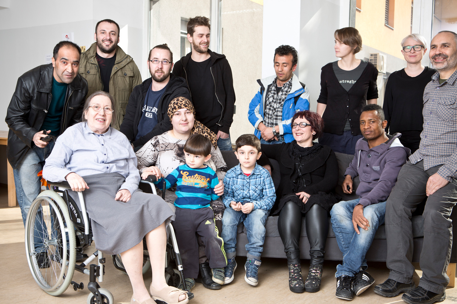 Austria. Refugee shelter founded in private initiative by a Austrian philanthropist Ute Bock