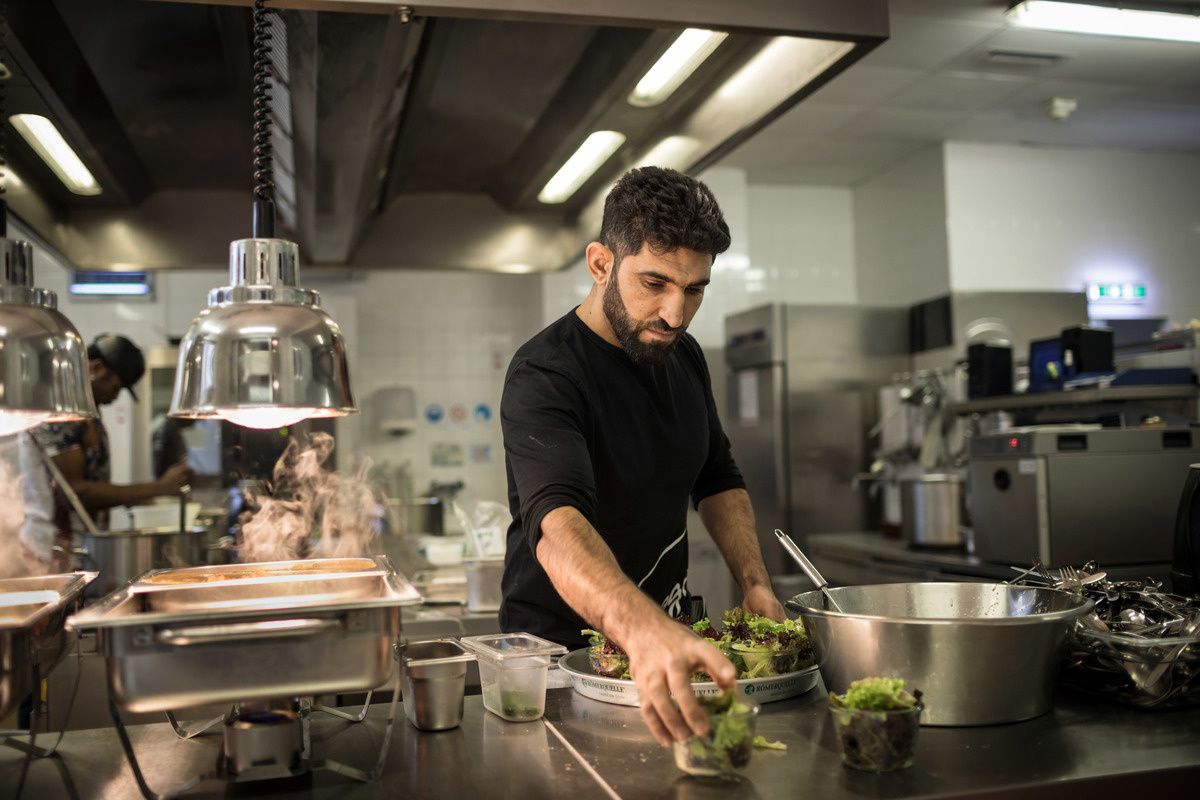 Austria. Refugees welcome globetrotters to Vienna's open-minded hotel