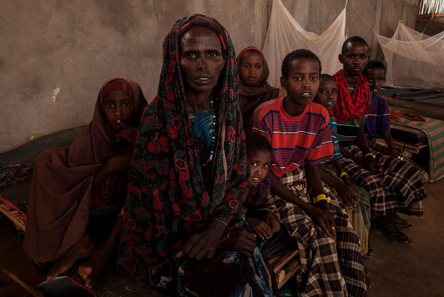 Ethiopia. Aisha and her seven have just arrived to Ethiopia after fleeing the drought in Somalia