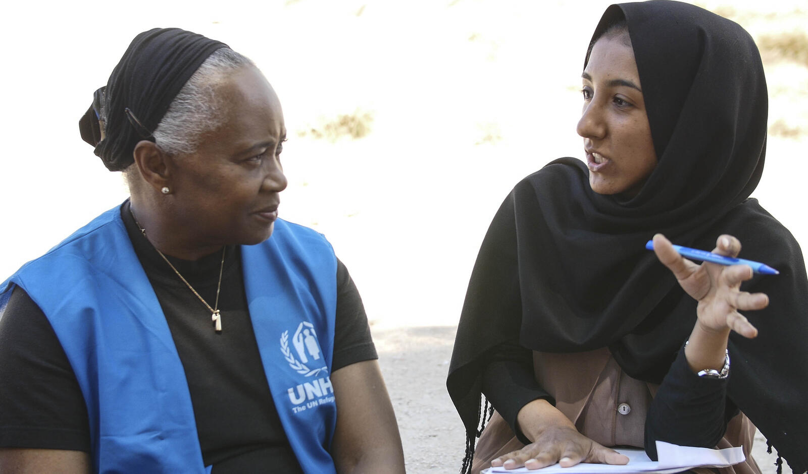 UNHCR Goodwill Amabassador Barbara Hendricks meets refugees in Greece
