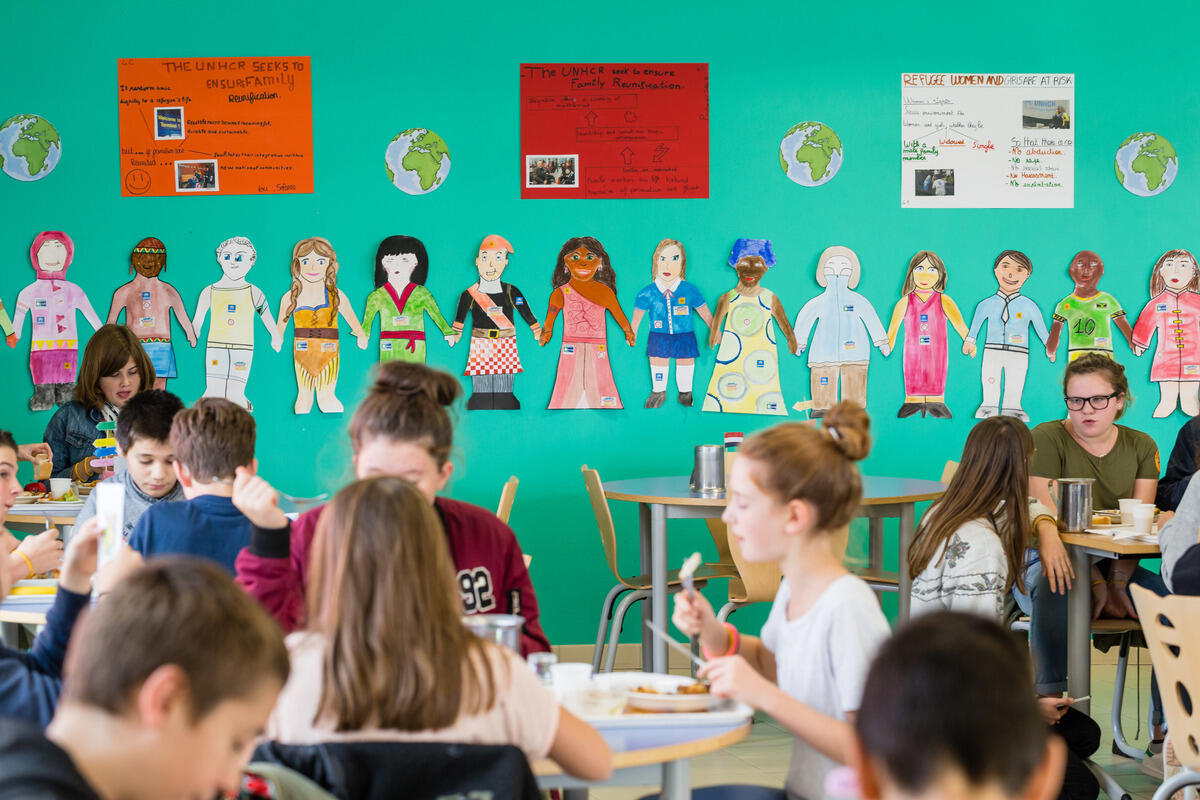 France. The Refugee Food Festival in Calvados