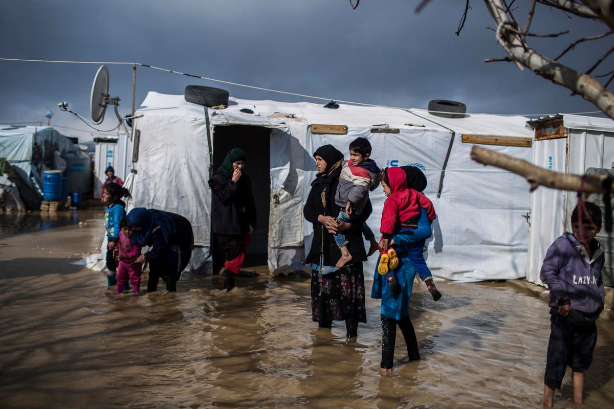 Lebanon. UNHCR Response after Norma battered Lebanon with fierce winds, heavy snow and rainfall