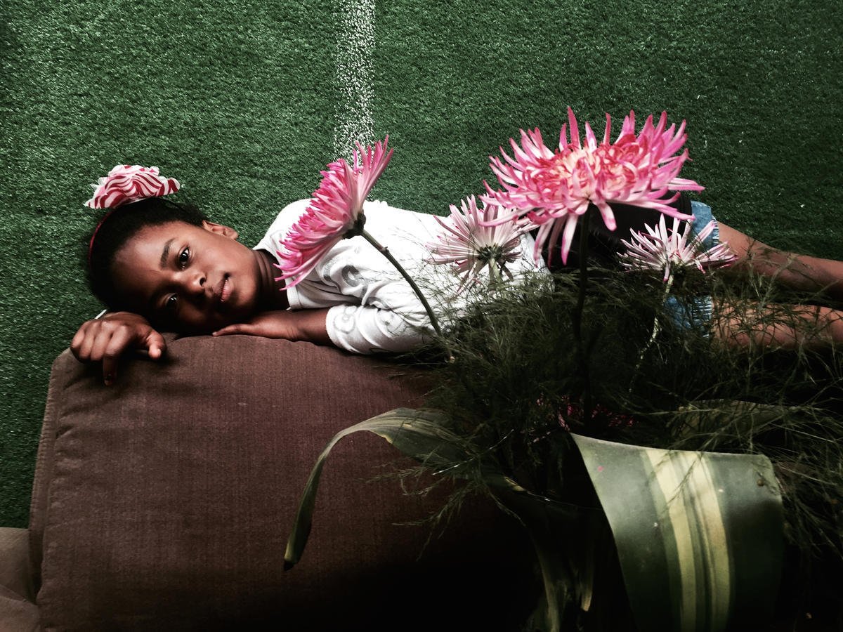 Colombia. Helena Christensen visits internally displaced persons.