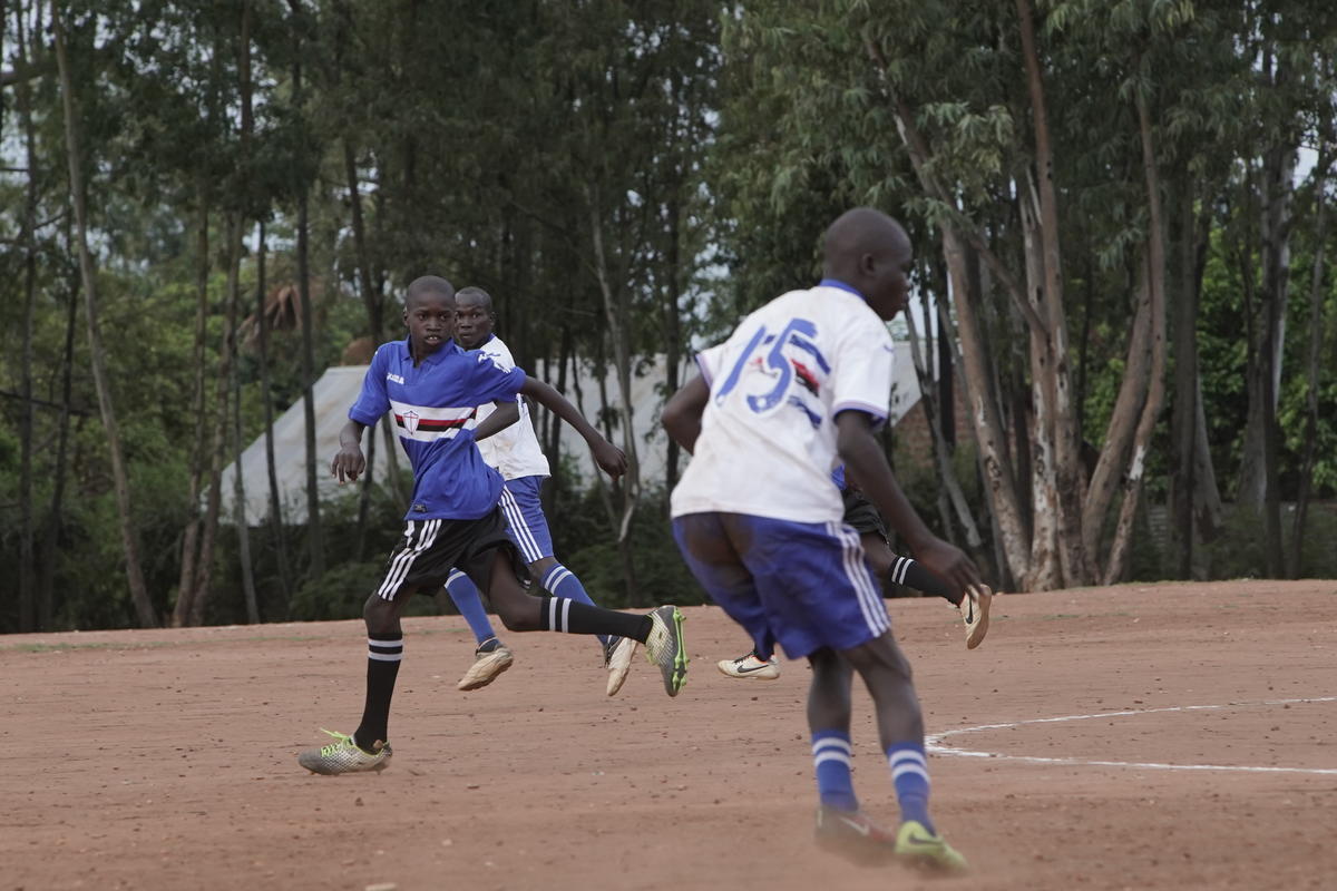 Uganda.  Three days football training for refugees and host community in West Nile with the Sampdoria Camp coaches.