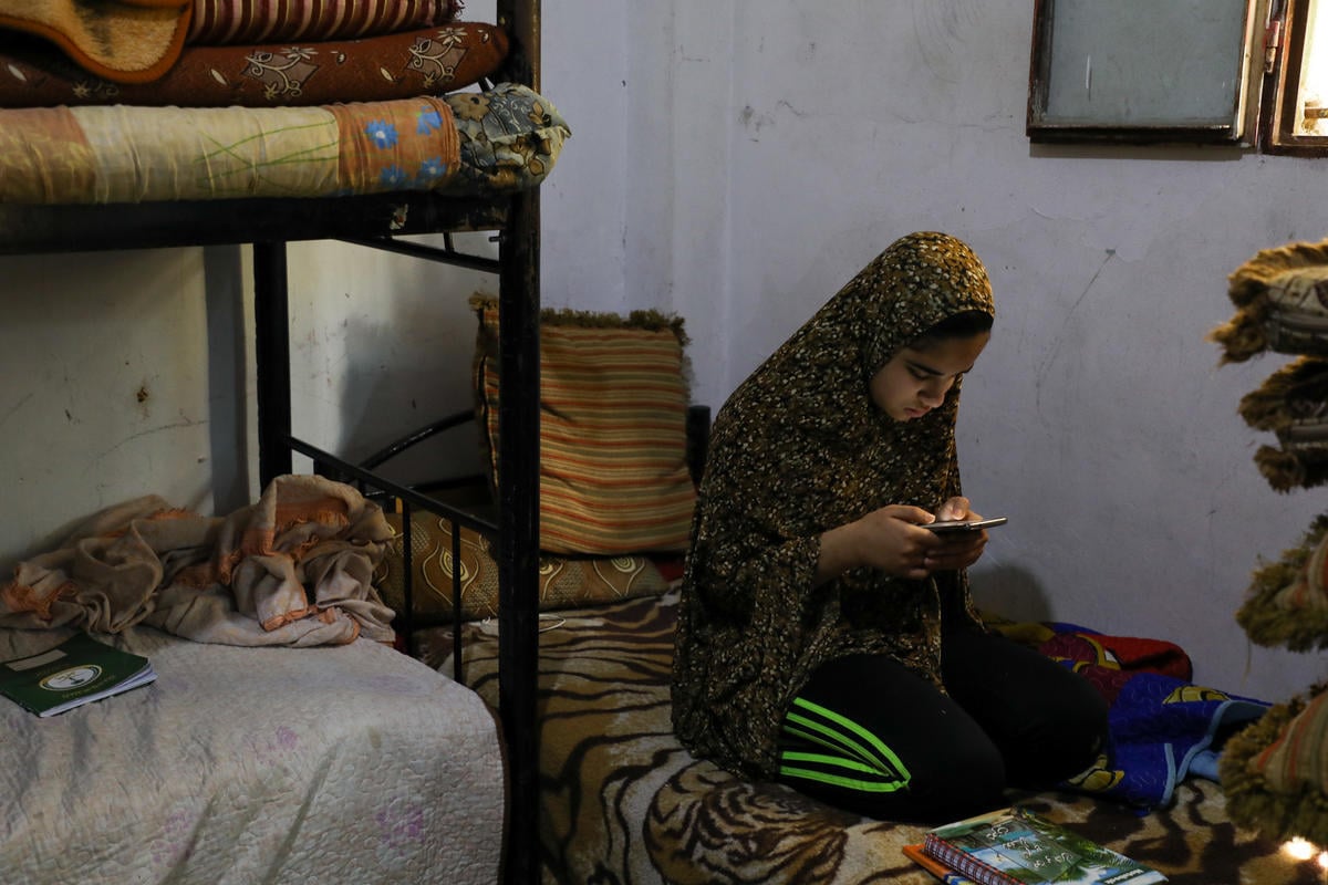 Jordan. Syrian refugees family experiences challenges due to coronavirus