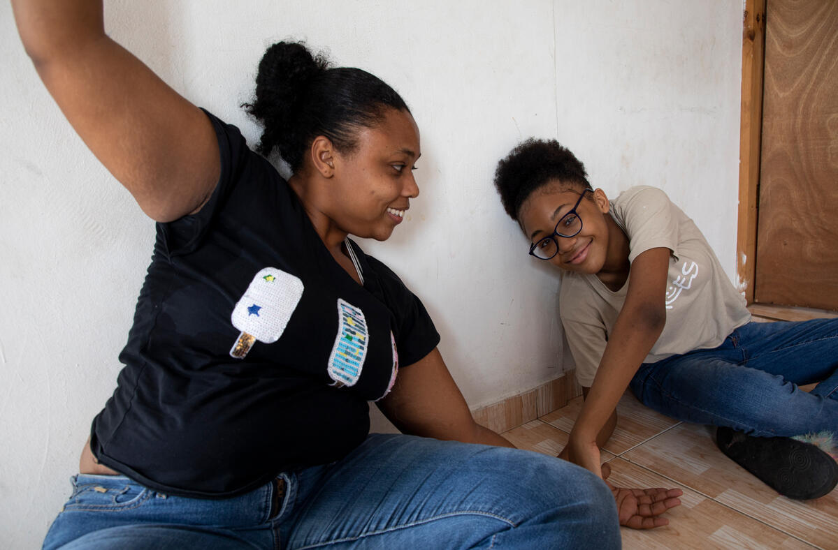 Panama. Dayana and her family are rebuilding their lives in Panama