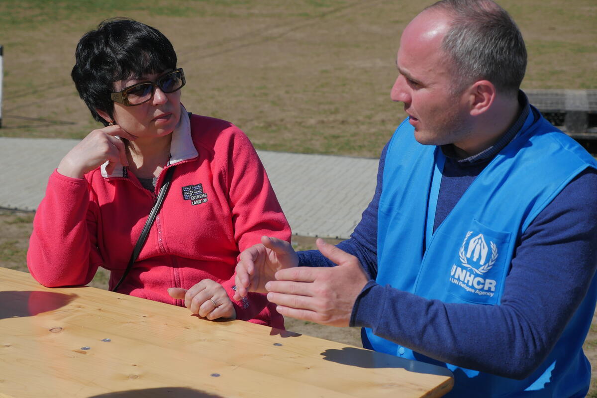 SK. Ukrainian refugee sisters Antonina and Natasha in Slovakia