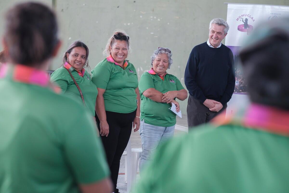 Filippo Grandi, Alto Comisionado para los Refugiados, se entrevistó con integrantes de MOMUCLAA, una organización en Honduras que trabaja con mujeres que han sido desplazadas y que han sufrido otros tipos de violencia.