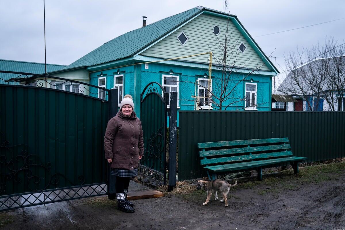 Ukraine. UNHCR repairs homes destroyed in the war