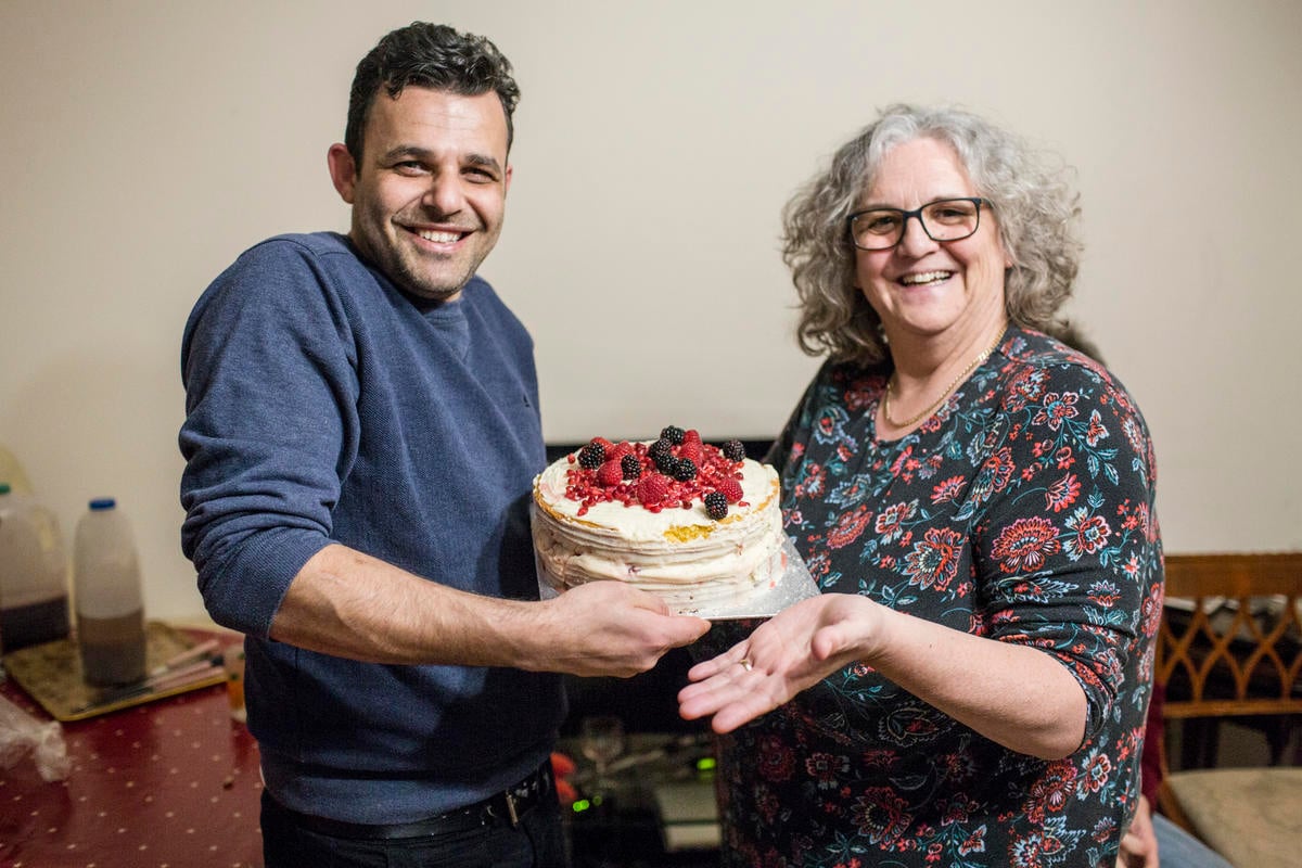 United Kingdom. Local volunteers help Syrian family integrate in rural Devon