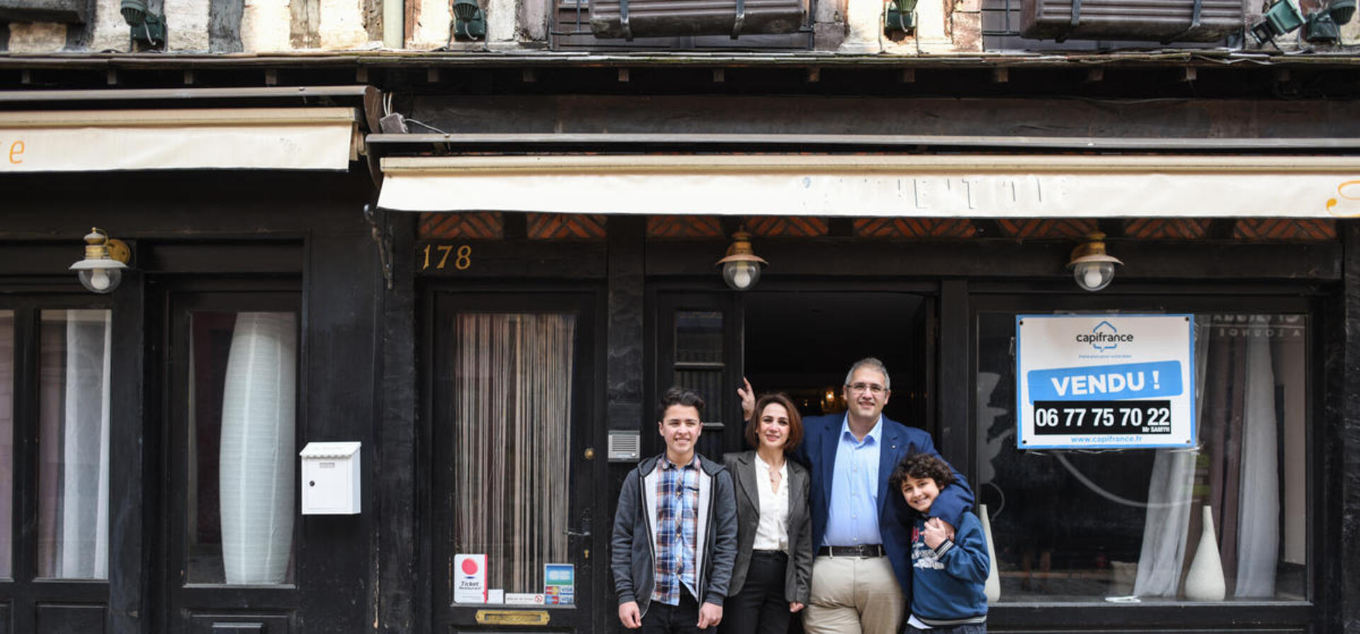 France. Syrian refugee Chef Nabil Attar