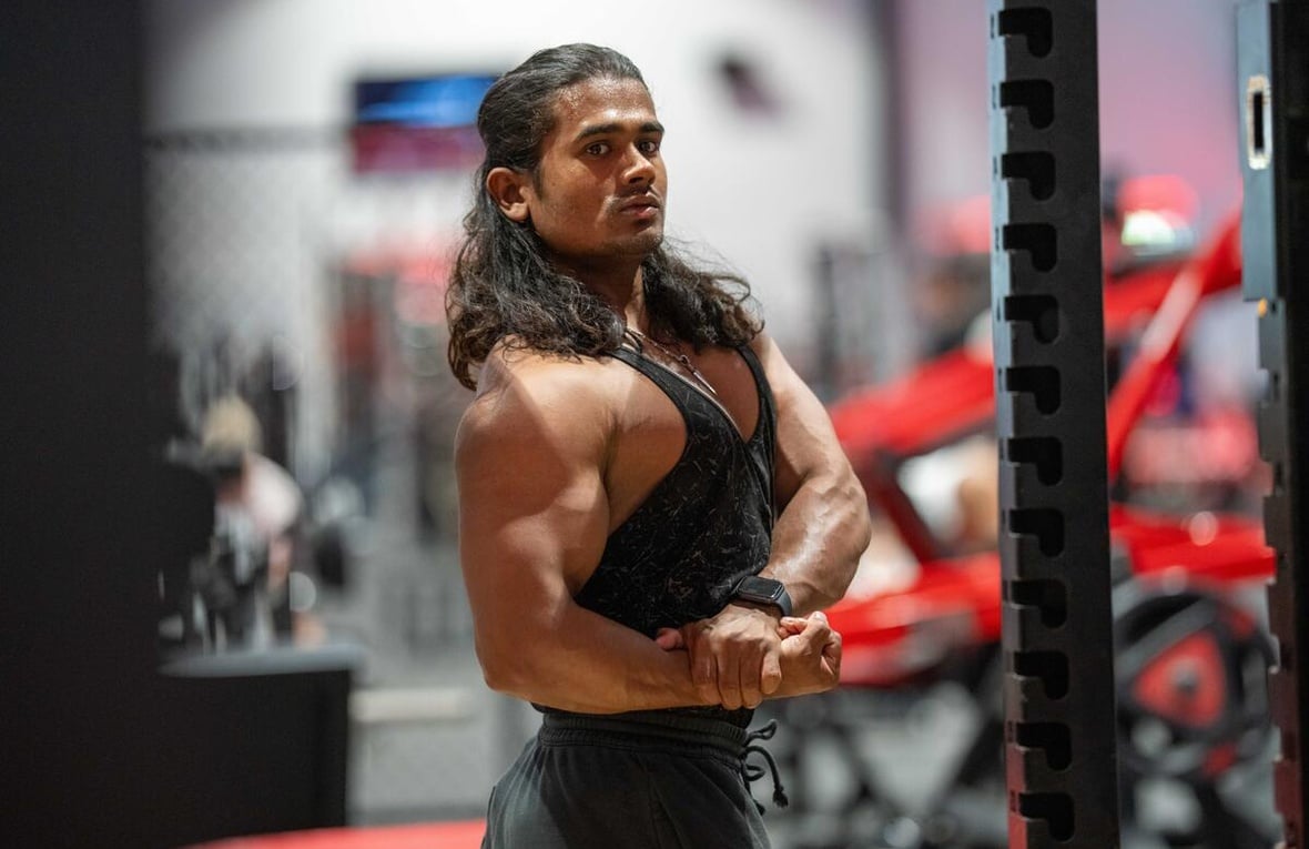 Australia. Rohingya refugee body builder