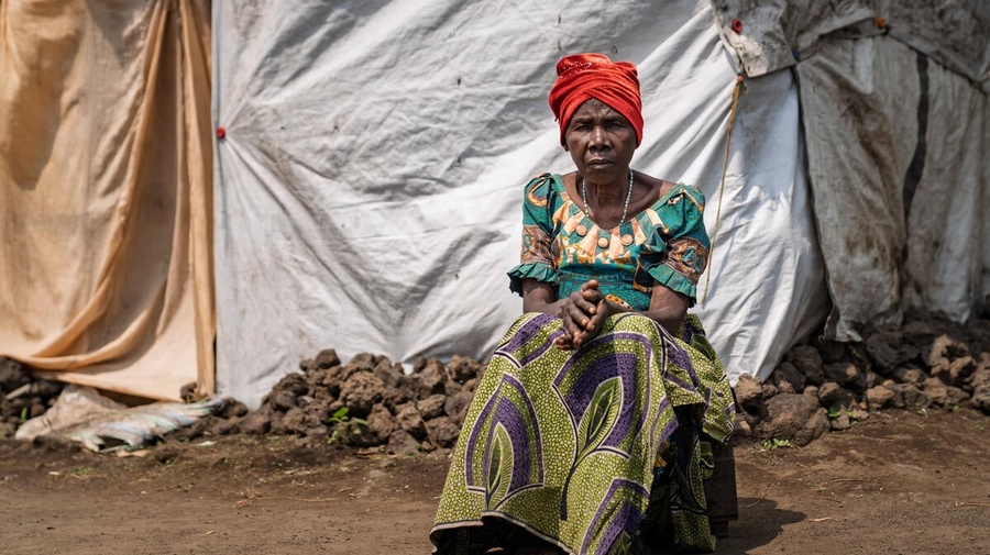 Democratic Republic of Congo. UN High Commissioner for Refugees Filippo Grandi visits sites for refugees and internally displaced people in Goma