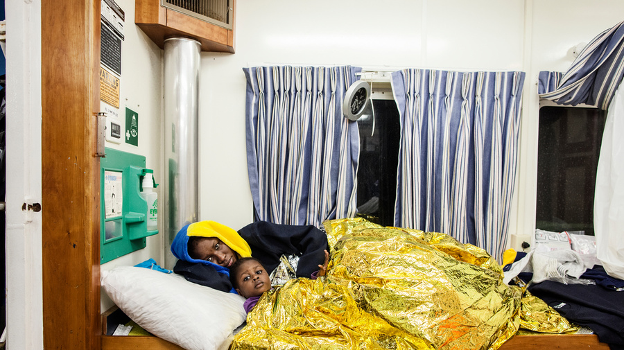 Malta. On board the Phoenix in the Mediterranean