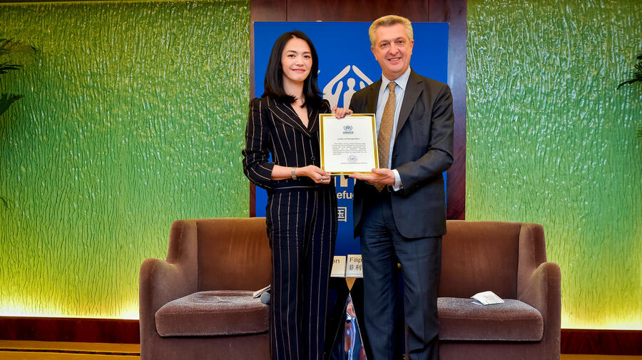 China. High Commissioner with Goodwill Ambassador Yao Chen