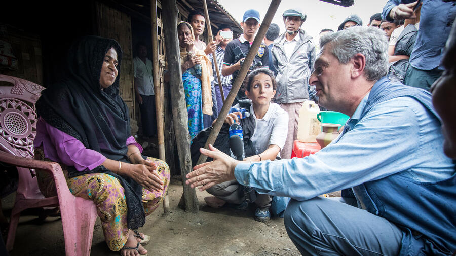 Myanmar UNHCR High Commissioner Filippo Grandi Visits Rakhine State