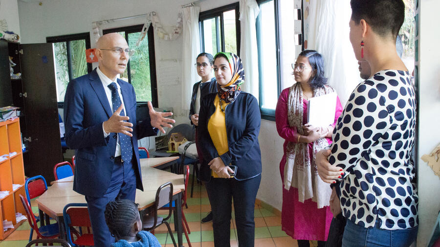 Morocco. Volker Türk, UNHCR's Assistant High Commissioner for Protection, praises the country's achievements in protecting refugees