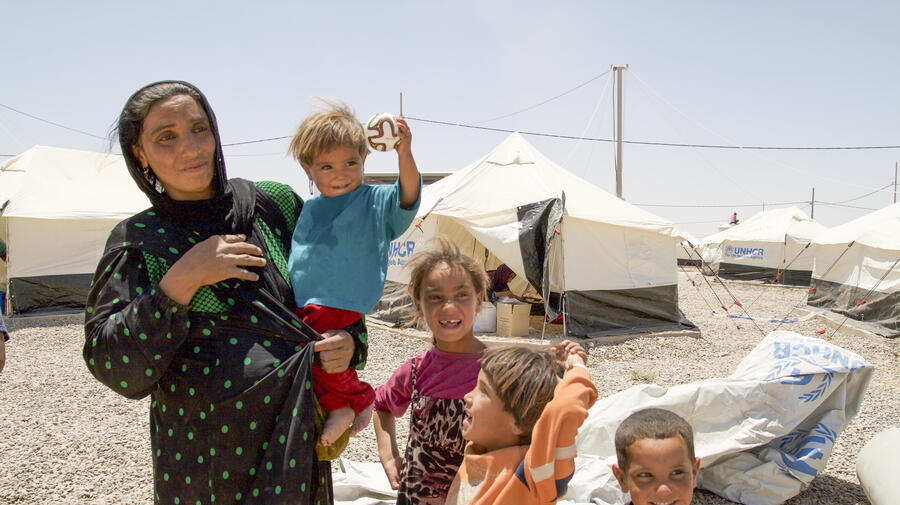 Iraq. Opening of Al Salamiyah 2 displacement camp