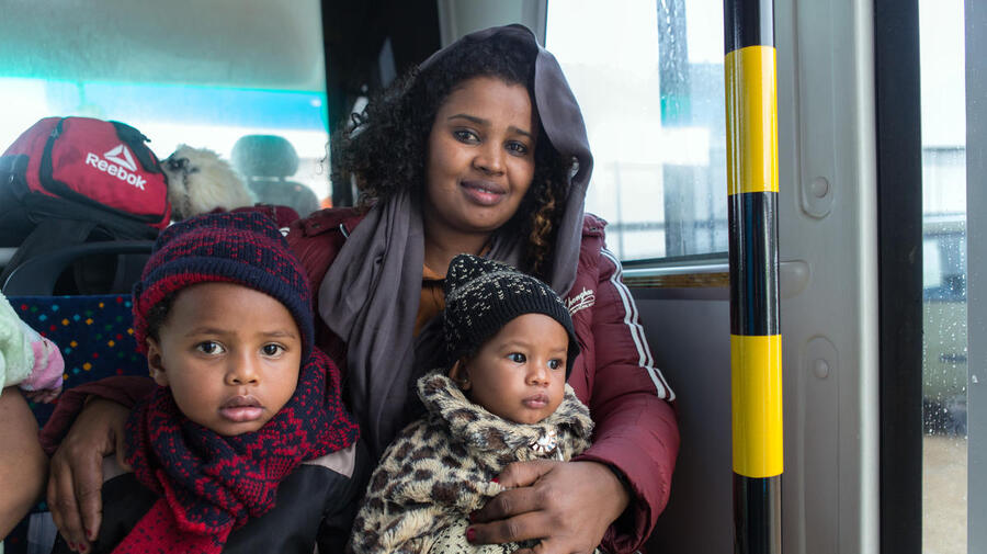 Italy. 149 refugees landed safely this evening in Pratica di Mare military airport after being evacuated by UNHCR from Libya's detention centers earlier this week.