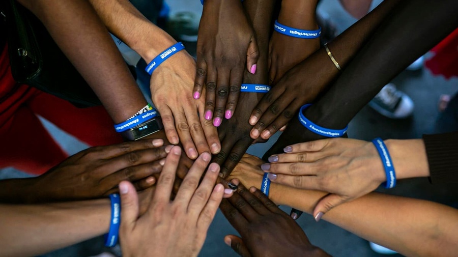 Germany. Refugee student delegation visits Free University of Berlin on World Refugee Day 2019