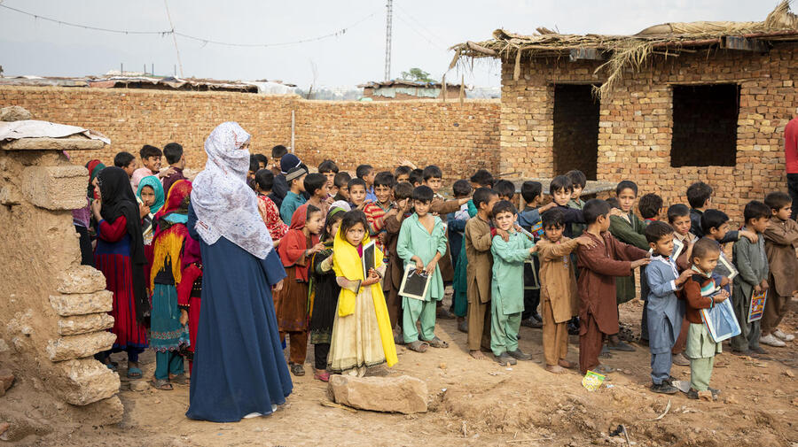 Pakistan. Afghan Refugees in Sector I-12 settlement