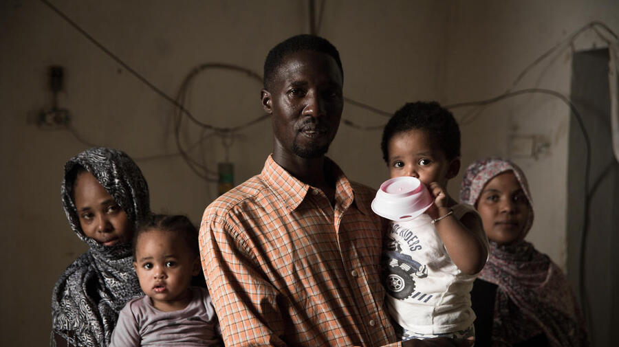 Libya. Sudanese caregiver hosts fellow refugees through UNHCR programme