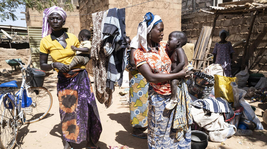 Burkina Faso. Thirty-three family members internally displaced by violence