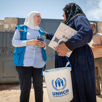Syria. Story of Halloum who returns to her home, KafrJoum in Syria