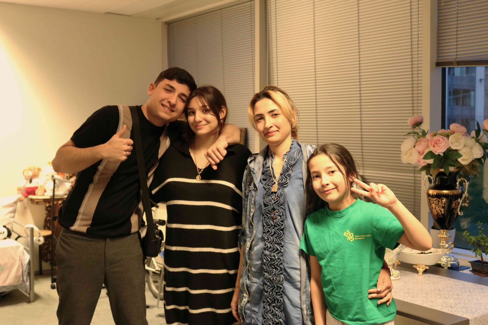 After fleeing the war in Ukraine, Marina and her children found refuge at the Marie-Curie 2 shelter in Brussels, run by the Ukrainian Voices Refugee Committee.