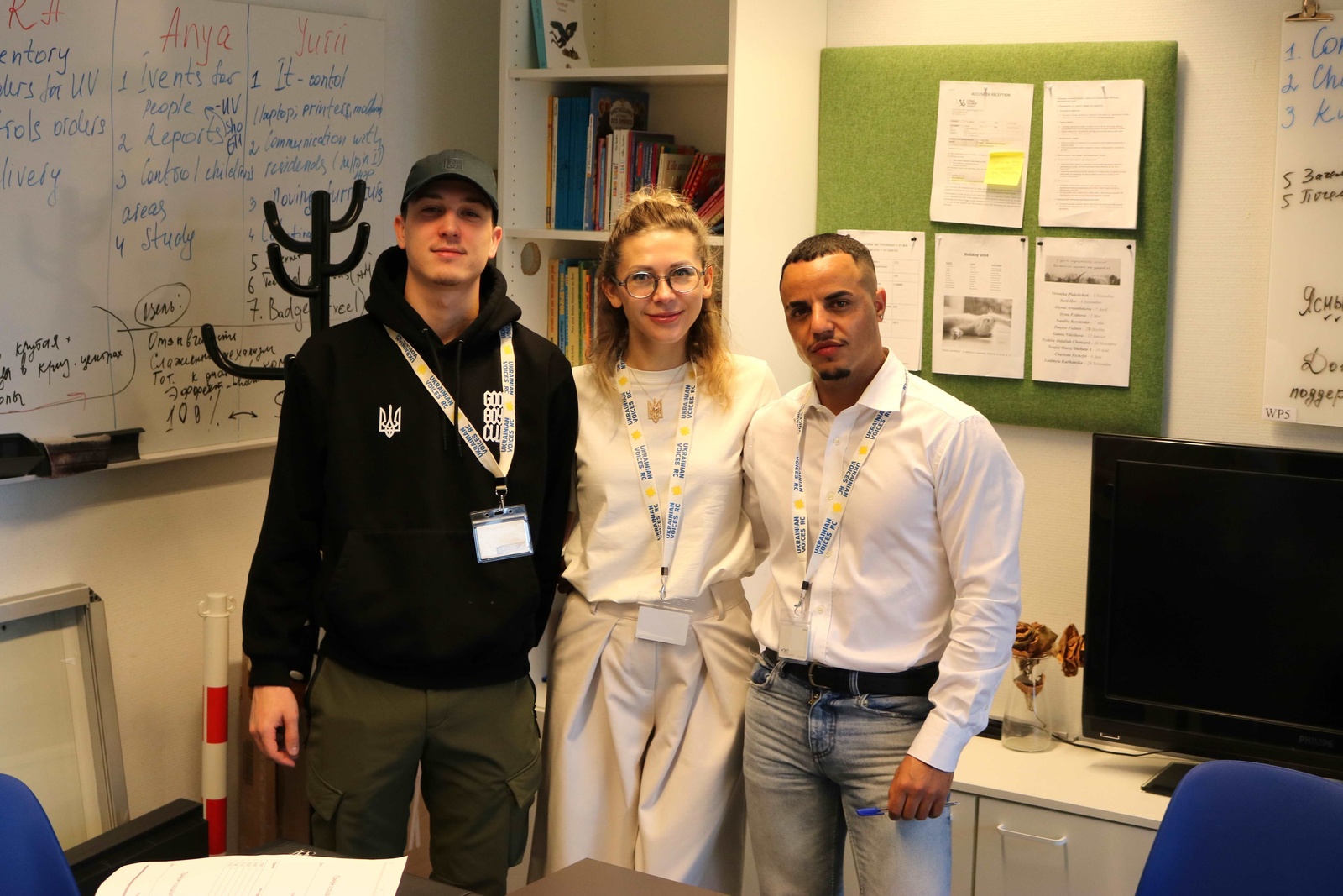 Natalia and her Ukrainian Voices team manage the Marie-Curie 2 shelter, offering Ukrainian refugees basic necessities, integration support and a safe space to rebuild their lives.