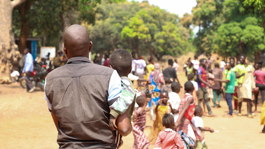 South Sudan. New arrivals fleeing the conflict in Bambouti, Central African Republic