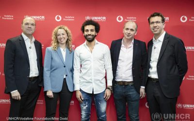 Mohamed Salah sluit zich aan bij Vodafone Foundation en UNHCR als eerste Instant Network Schools Ambassadeur