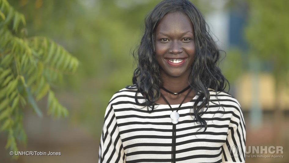 Mary Maker, “high-profile supporter” van UNHCR en medeoprichter van het Elimisha Kakuma onderwijsprogramma voor vluchtelingenstudenten. © UNHCR/Tobin Jones