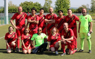 Les Diables-Rouges-Réfugiés : L’équipe de football des réfugiés représentant la Belgique sur le terrain de football