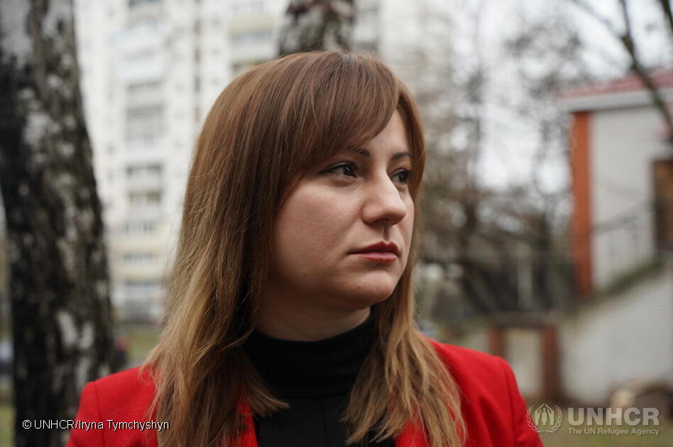Déplacée à deux reprises par la guerre en Ukraine, elle refuse de baisser les bras