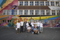 Artolution и ВКБООН създават голям стенопис в София с 18 художници от девет държави