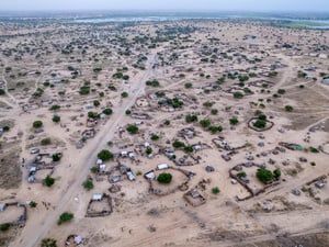 Chad. Lake Chad border region hosts refugees and internally displaced Chadians