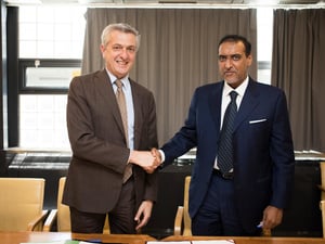Switzerland. UNHCR signs agreement with Qatar Charity.